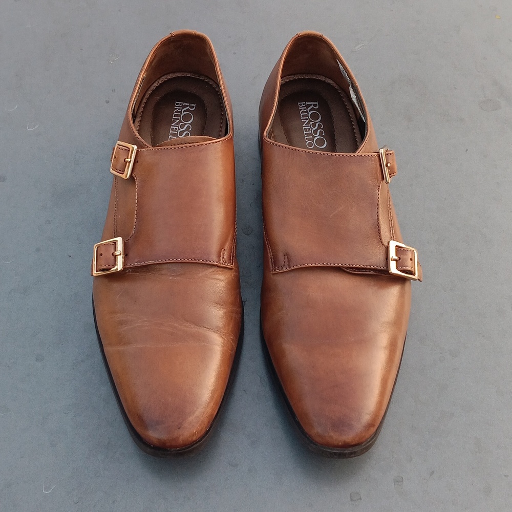 Russo Brunello Men's Hand Made Double Monk Strap Luxury Shoe 👞 - Picture 12 of 17